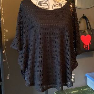 Cape Style Crochet Top